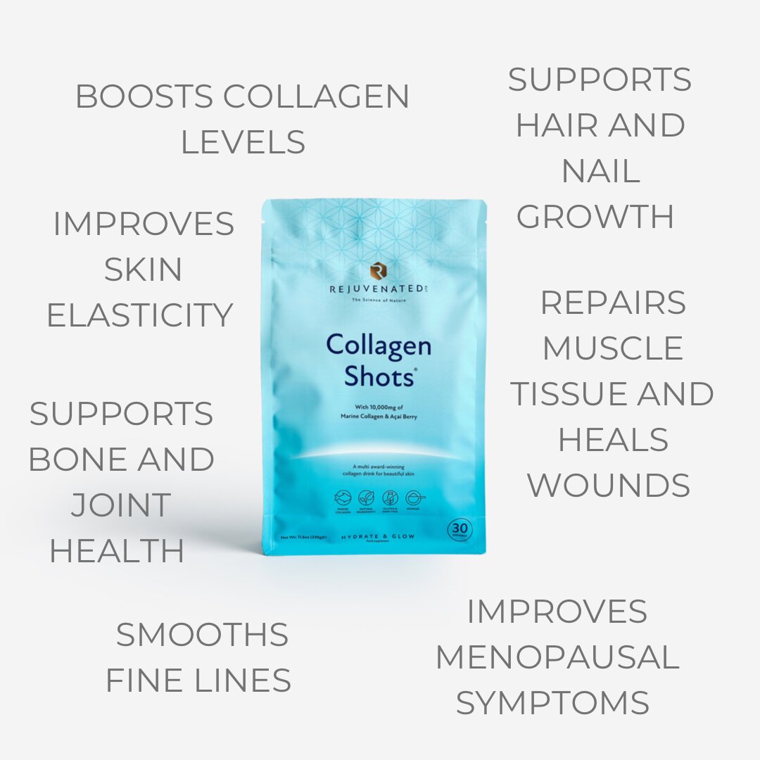 Колагеновий порошок для красивої шкіри з ягодами Асаї Rejuvenated Collagen with Marine Collagen & Acai Berry